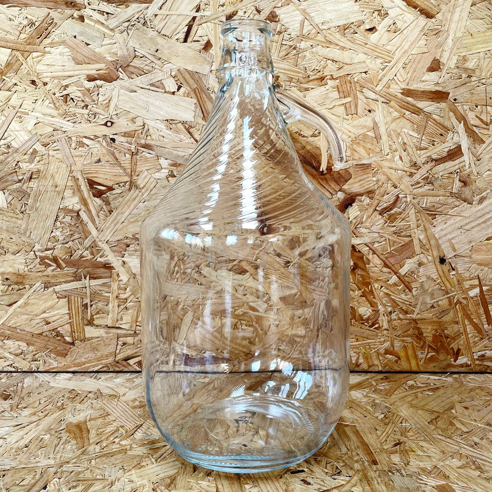 DemiJohn - Dama - 4.5 Litres (1 Gallon) Single Handle Clear Glass Demijohn