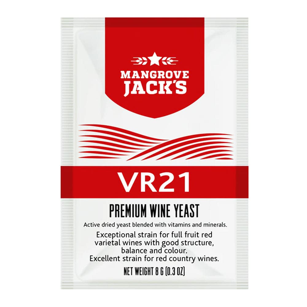 Premium Wine Yeast VR21 - Fruity Red - Mangrove Jacks - 8g