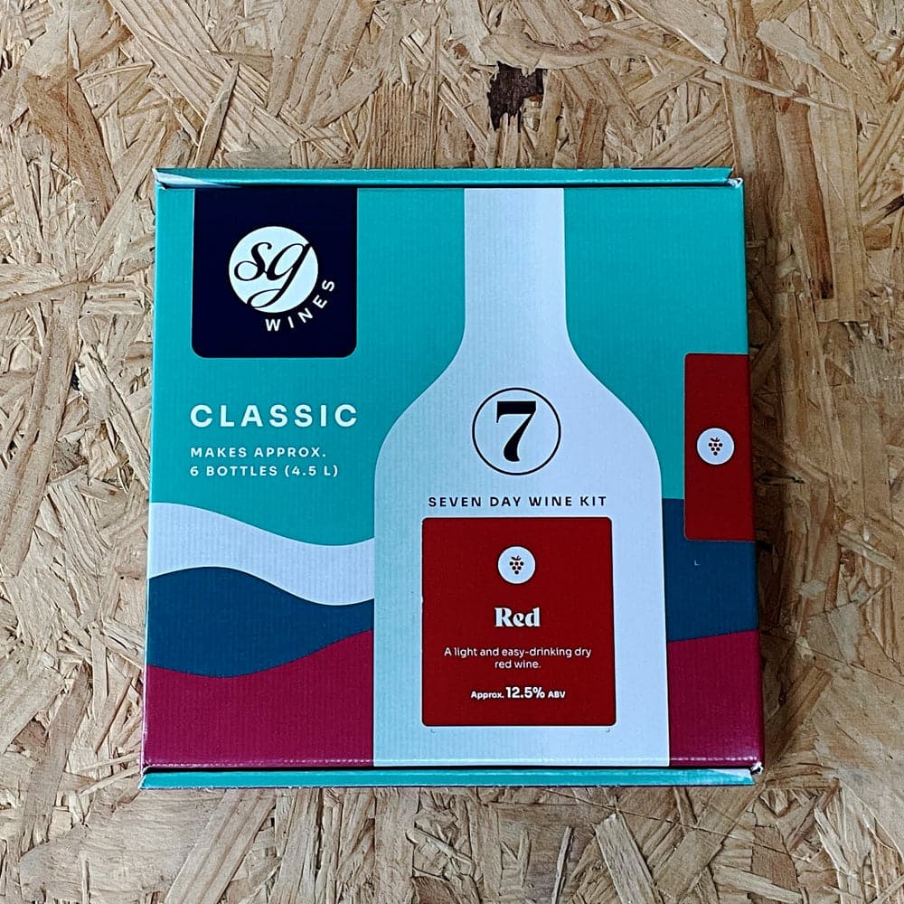 SG Wines Classic Red 7 Day Red Wine Kit 6 Bottle SG Wines For Sale