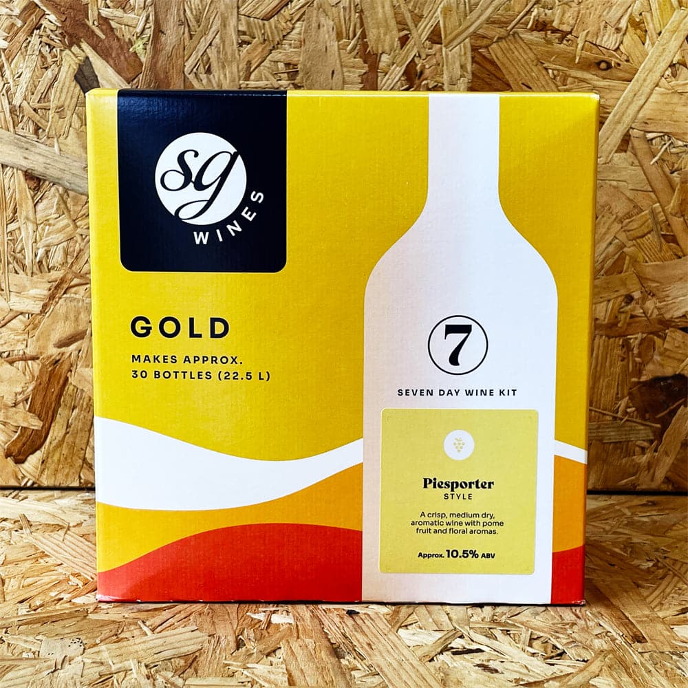 SG Wines (Solomon Grundy) Gold - Piesporter - 7 Day White Wine Kit - 30 Bottle
