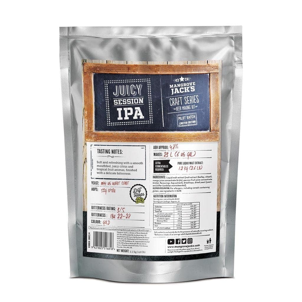 Mangrove Jack's - Juicy Session IPA - 40 Pint Beer Kit