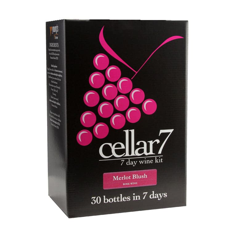 Cellar 7 - Merlot Blush - 30 Bottle Rose Wine Kit