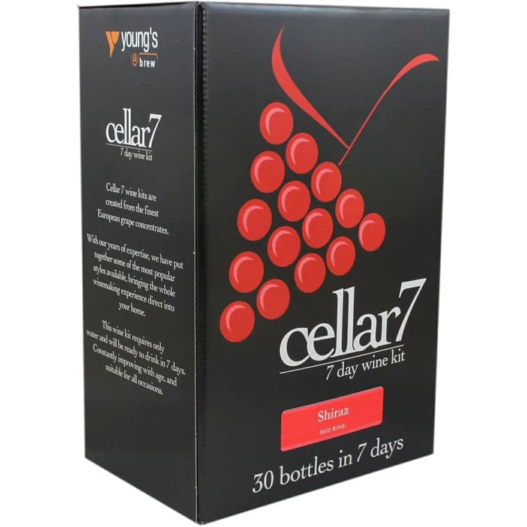 Cellar 7 - Shiraz - 30 Bottle Red Wine Kit