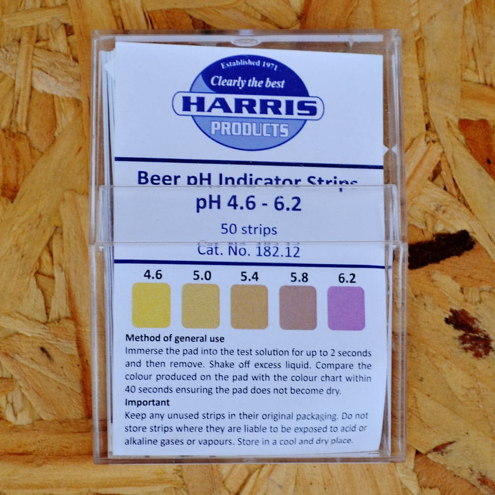 Beer pH Acid Indicator Strips - 50 - Harris