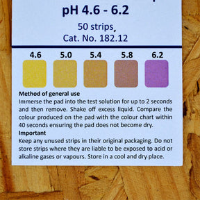 Beer pH Acid Indicator Strips - 50 - Harris