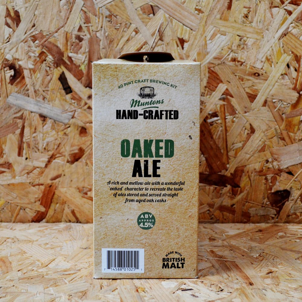 Muntons Hand Crafted - Oaked Ale - 40 Pint Beer Kit