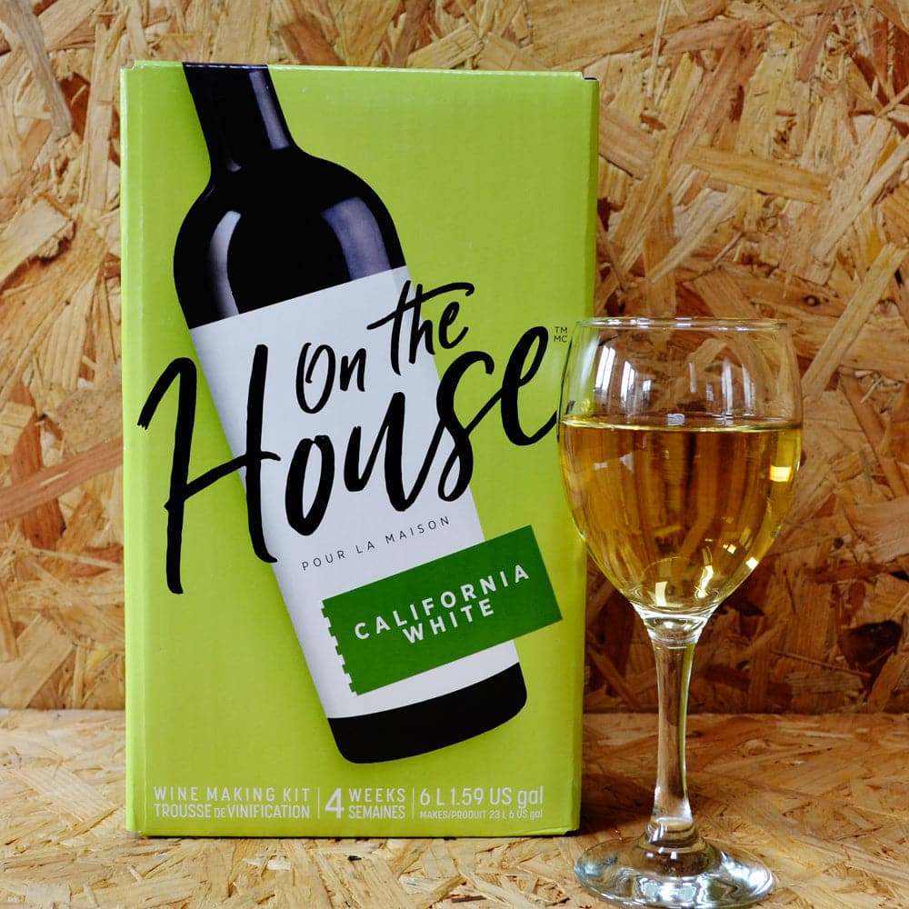 On The House - California White - 30 Bottle White Wine Kit