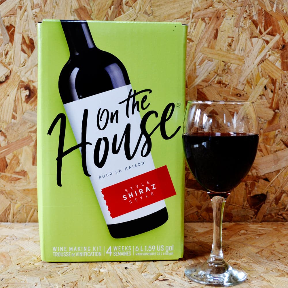 On The House - Shiraz - 30 Bottle Red Wine Kit