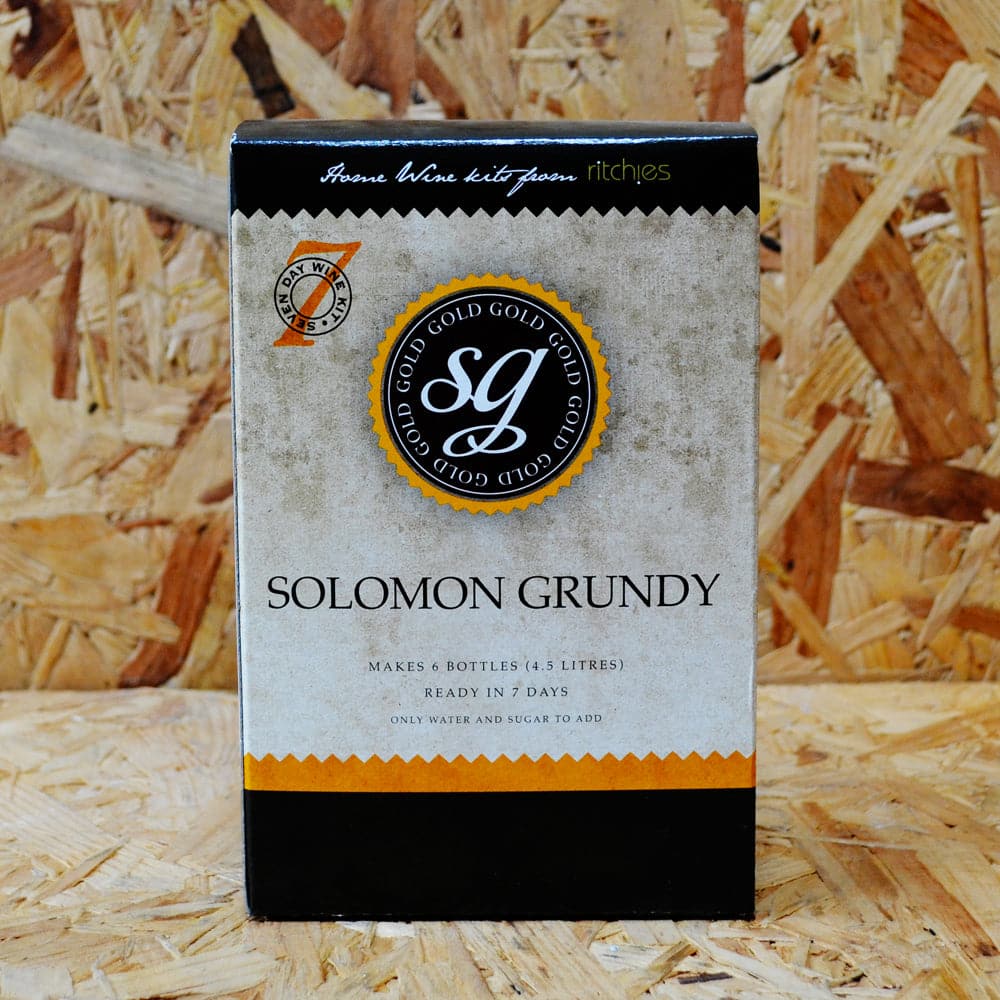 Solomon Grundy Gold - Zinfandel - 7 Day Rose Wine Kit - 6 Bottle