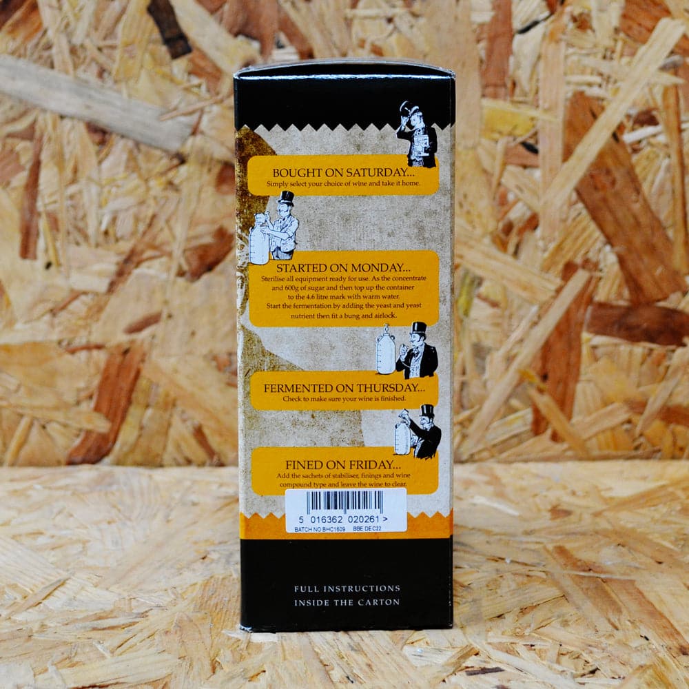 Solomon Grundy Gold - Sauvignon Blanc - 7 Day White Wine Kit - 6 Bottle