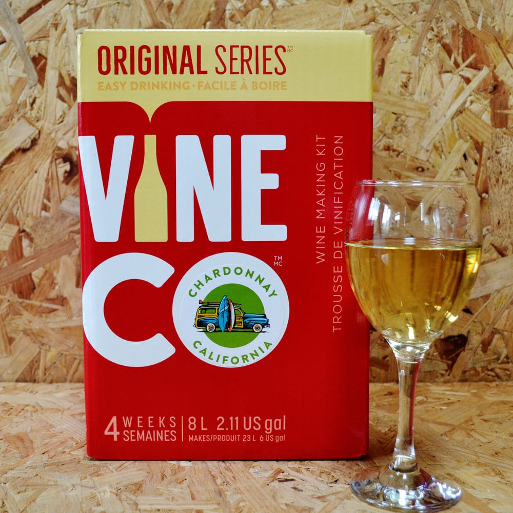 Vine Co Original Series - Chardonnay California - 30 Bottle White Wine Kit