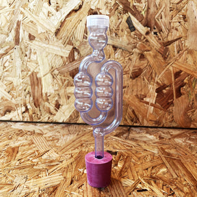 Bubbler Airlock with Dust Cap - For Demi-John or Fermenting Buckets