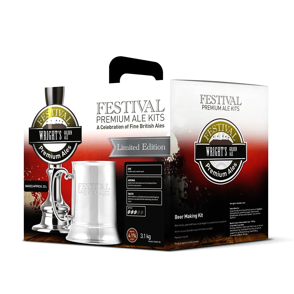 Festival Ales - Wrights Golden Ale - 40 Pint Beer Kit