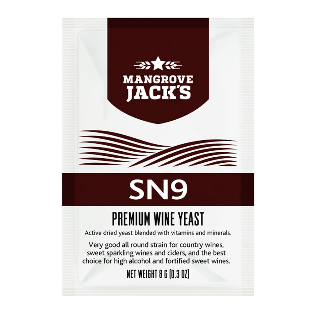 Premium Wine Yeast SN9 - Mead + Perry - Mangrove Jacks - 8g