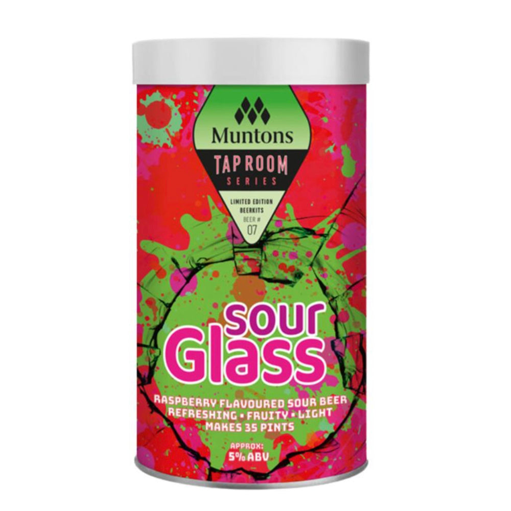 Muntons Tap Room Series #7 - Sour Glass - Raspberry Sour Beer - 35 Pint Beer Kit