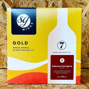 Solomon Grundy Gold - Cabernet Sauvignon - 7 Day Red Wine Kit - 30 Bottle - SG Wines