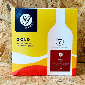 SG Wines (Solomon Grundy) Gold - Shiraz - 7 Day Red Wine Kit - 30 Bottle