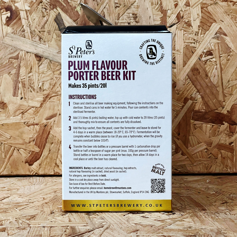 St Peters - Plum Porter - 35 Pint Beer Kit