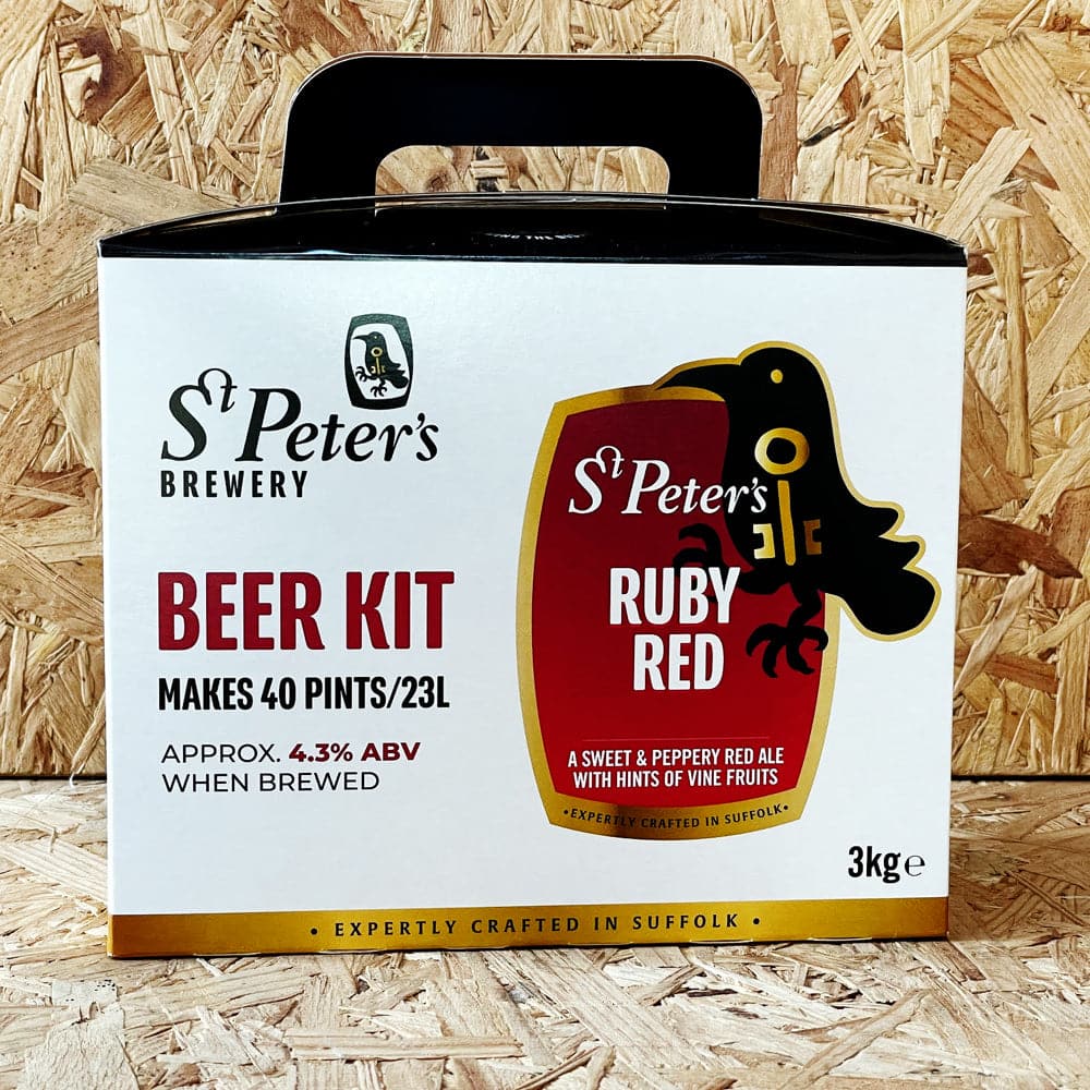 Ruby Red Ale St Peters Ruby Red Ale 40 Pint Beer Kit for sale – Brewbitz