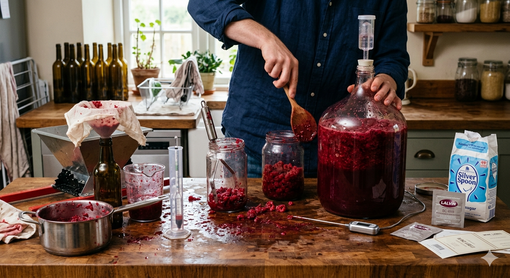 Golden Raspberry Wine Raspberry Wine Recipe – Brewbitz