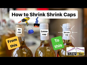 Wine Bottle Shrink Capsules (Caps) - Black - 30 Pack