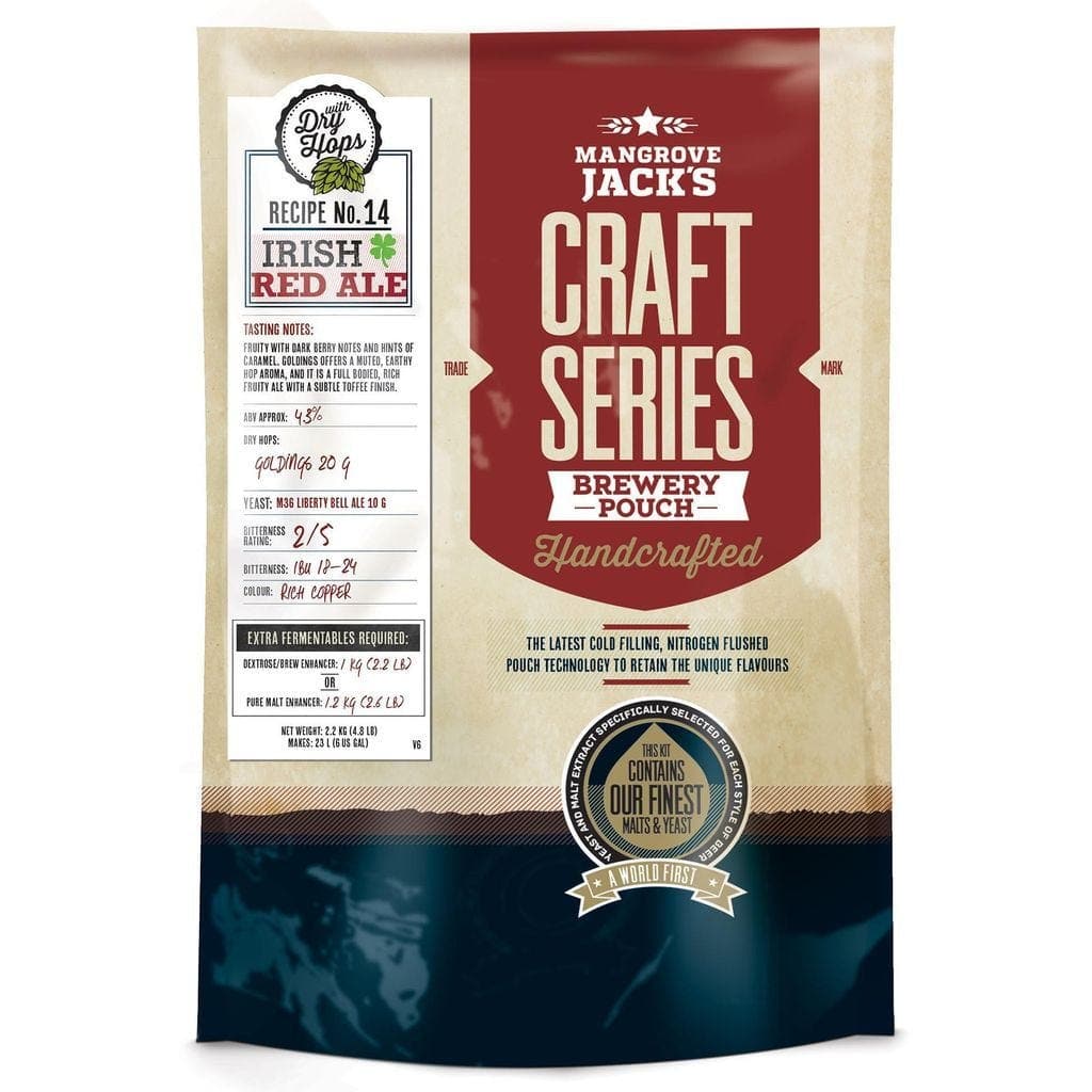 Mangrove Jack's  - Irish Red Ale - 40 Pint Beer Kit