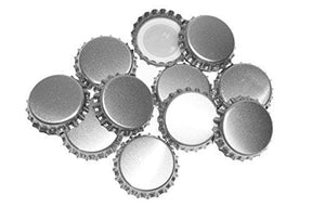 Crown Caps for Beer Bottles - Silver - 40 Pack