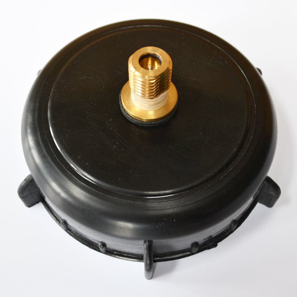 4" Cap with Hambleton Bard S30 Style CO2 valve for King Keg Barrel