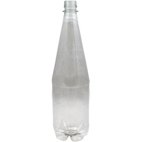 Beer / Wine / Lager / Cider Bottles - 1 Litre Clear Plastic with Screw Caps (24 Pack)