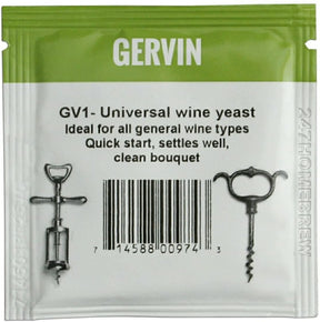 Gervin GV1 - Universal Wine Yeast - 5g