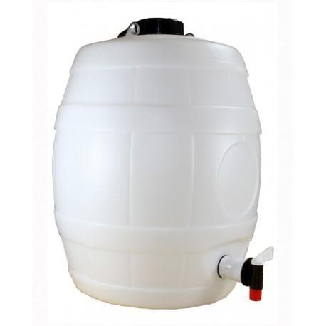 White Keg Barrel - 5 Gallon (25 litre) - with CO2 8grm Pin Valve Injector Cap