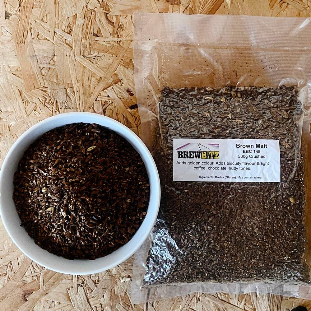 Brown Malt - Crushed - 500g