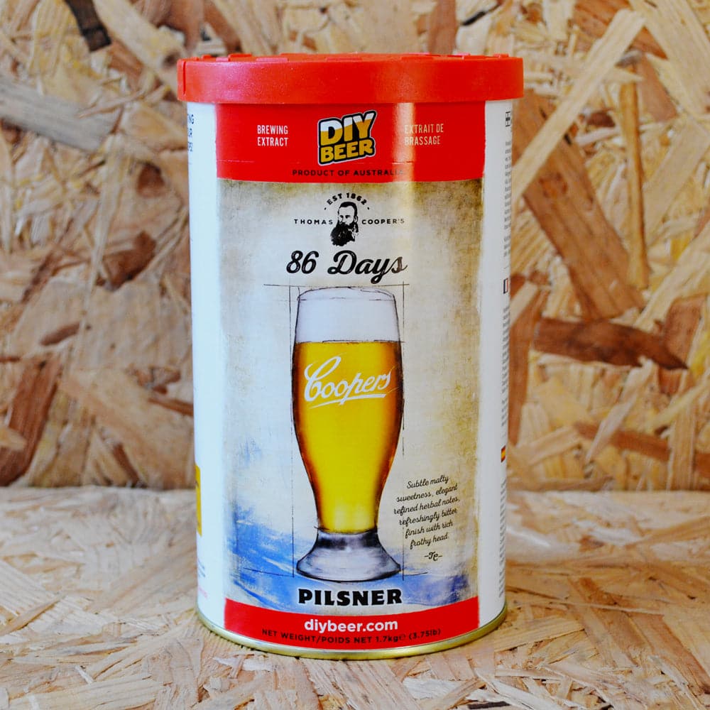 Coopers - 86 Days Pilsner - 40 Pint Beer Kit