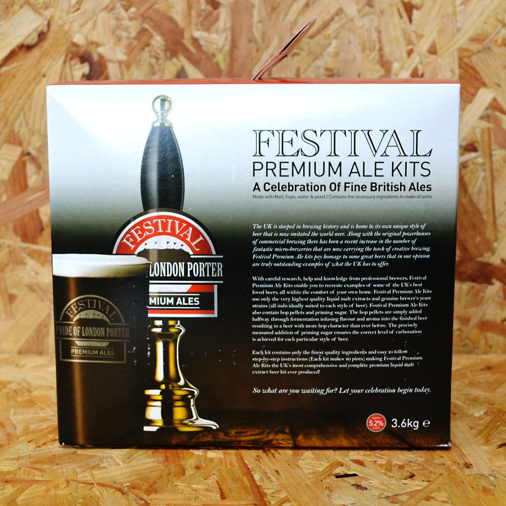 Festival Ales - Pride of London Porter - 40 Pint Beer Kit