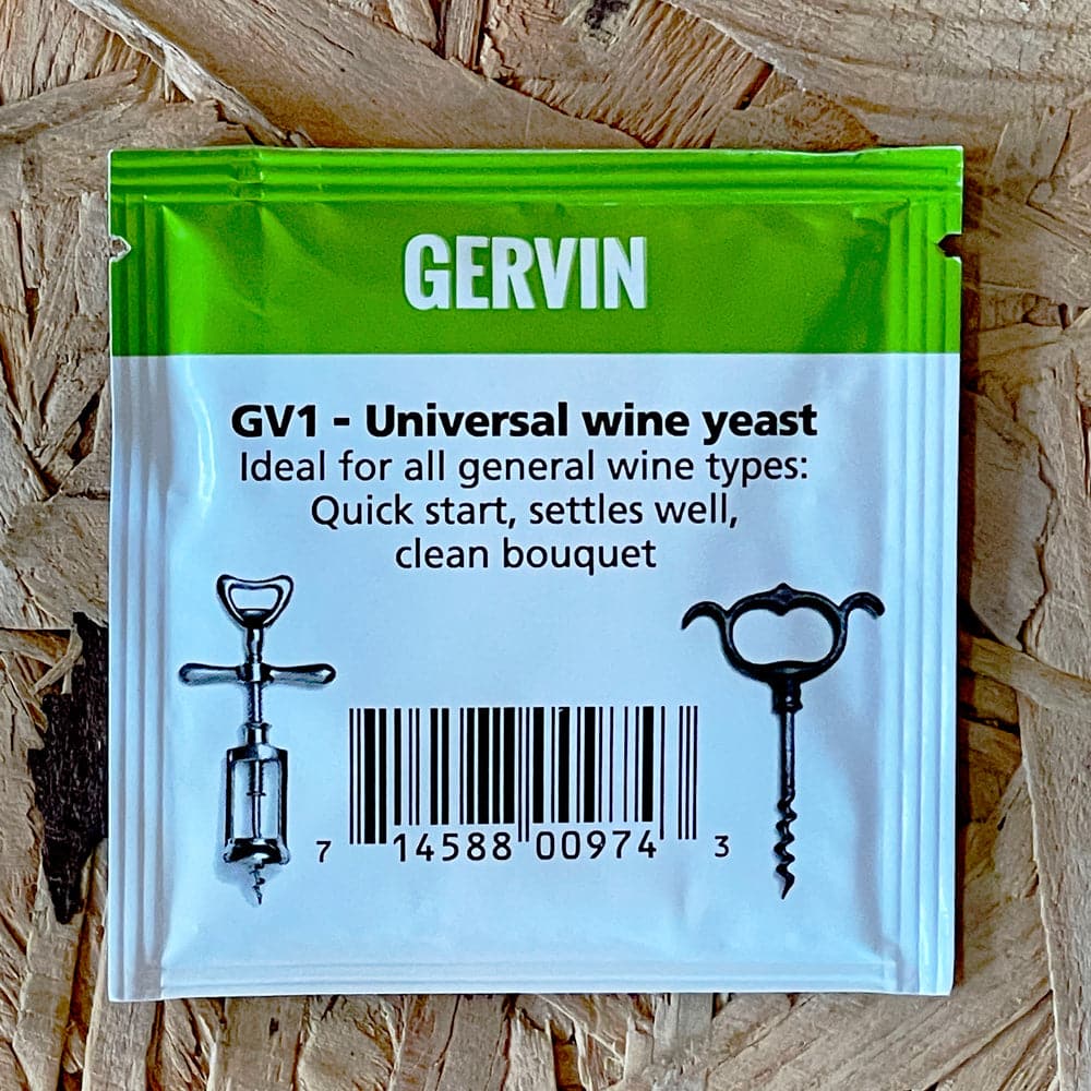 Gervin GV1 - Universal Wine Yeast - 5g