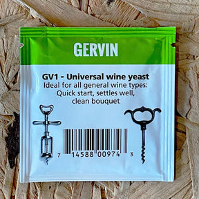 Gervin GV1 - Universal Wine Yeast - 5g