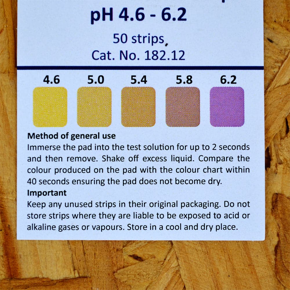 Beer pH Acid Indicator Strips - 50 - Harris