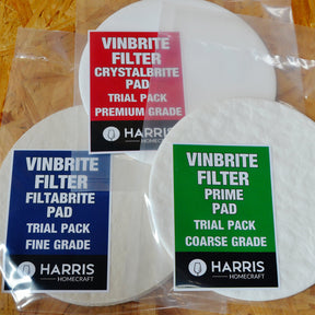 Harris Mk3 Vinbrite Wine Filter Kit with Filter Papers and Pads