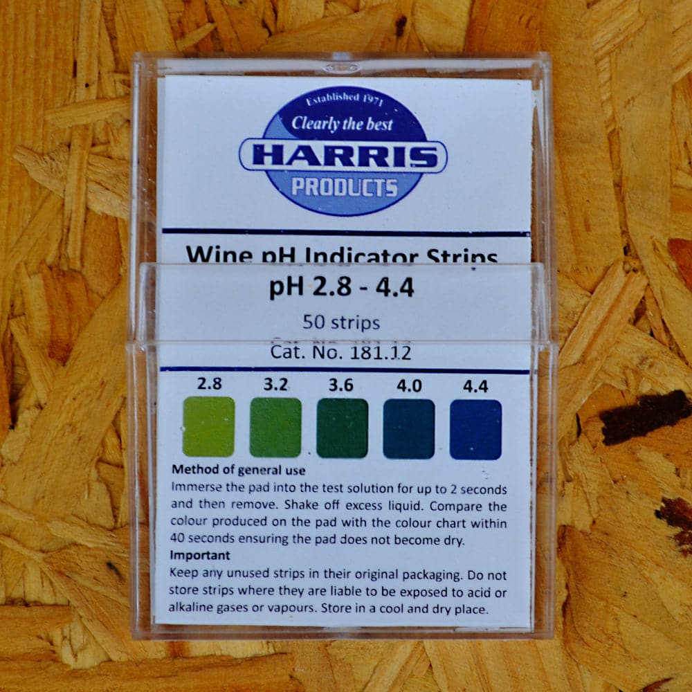 Wine pH Acid Indicator Strips - 50 - Harris