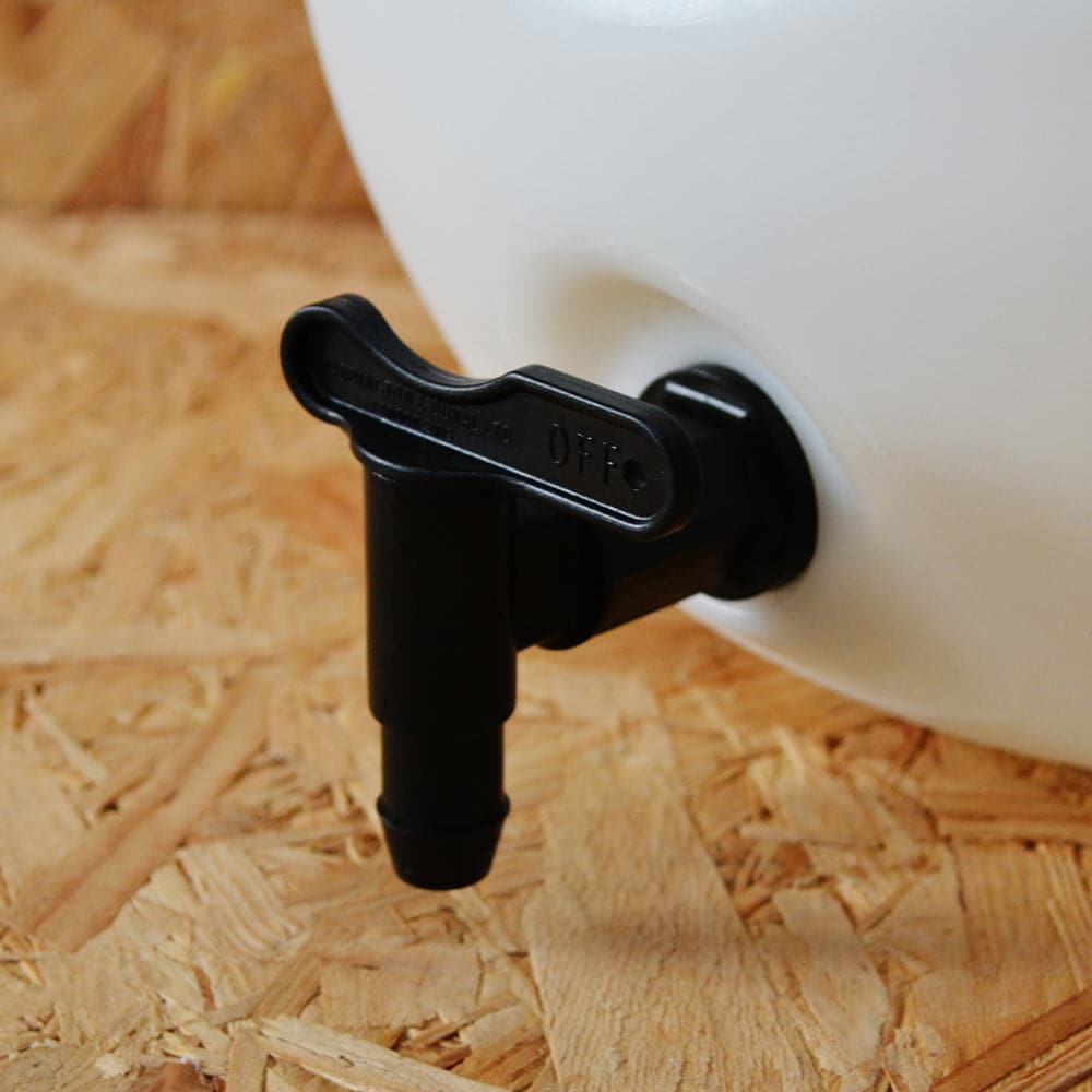 Tap with Back Nut (Black) - to fit Bucket, KingKeg or Barrel