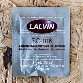 Lalvin EC-1118 Champagne & Sparkling Wine Yeast 5g