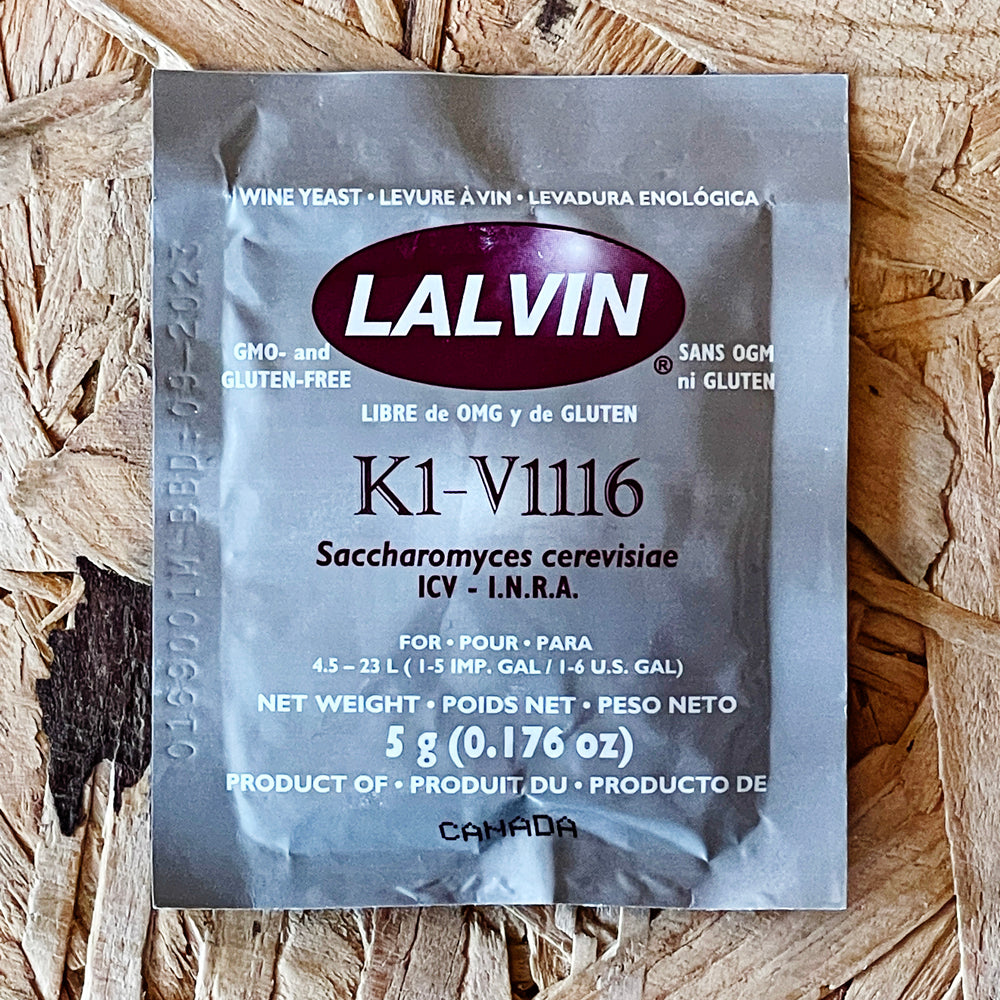 Lalvin K1-V1116 All Purpose Wine Yeast 5g