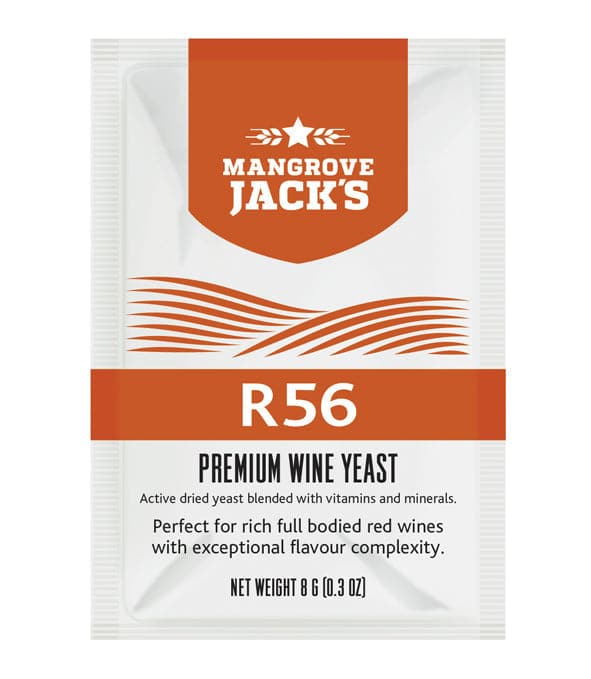 Premium Red Wine Yeast - Mangrove Jacks - R56 - 8g