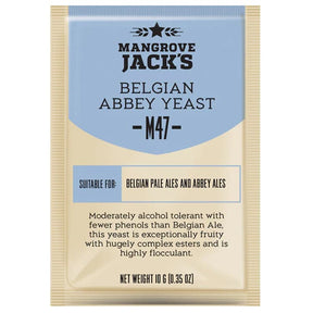 Belgian Abbey Ale Beer Yeast - Mangrove Jacks - M47 - 10g