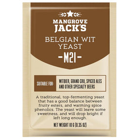 Belgian Wit Beer Yeast - Mangrove Jacks - M21 - 10g