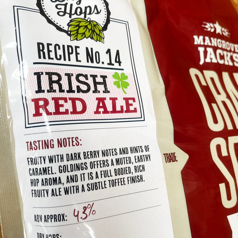 Mangrove Jacks Irish Red Ale - 40 Pint Beer Kit