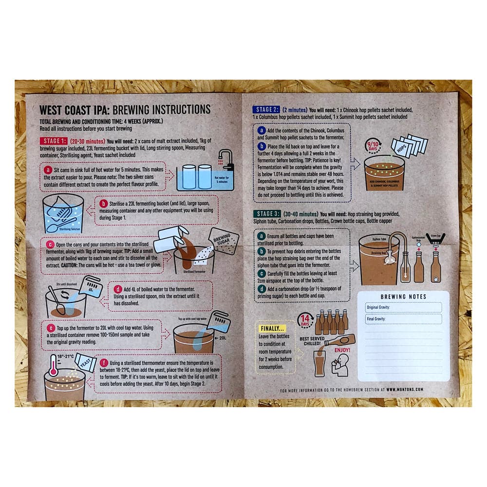 Muntons Flagship - West Coast IPA - 35 Pint Craft Beer Kit