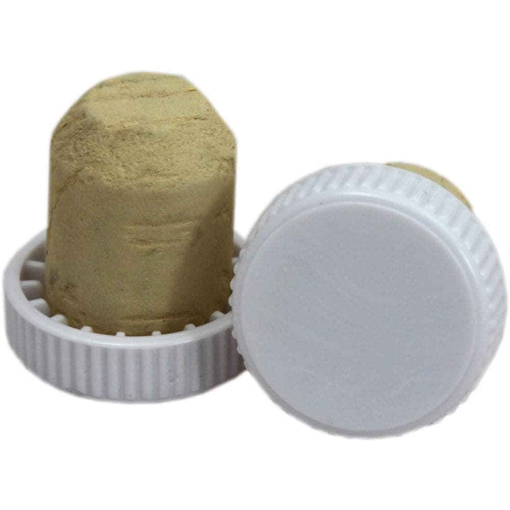 Plastic Topped Corks - White - 30 Pack