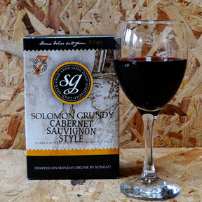Solomon Grundy Gold - Cabernet Sauvignon - 7 Day Red Wine Kit - 6 Bottle