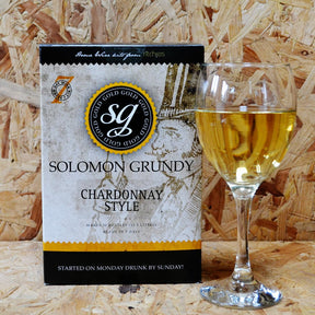 Solomon Grundy Gold - Chardonnay - 7 Day White Wine Kit - 30 Bottle